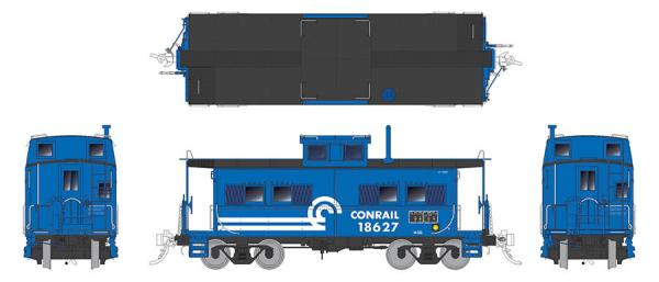 Rapido Trains - HO Northeastern Cab. Conrail #18627 - 144031