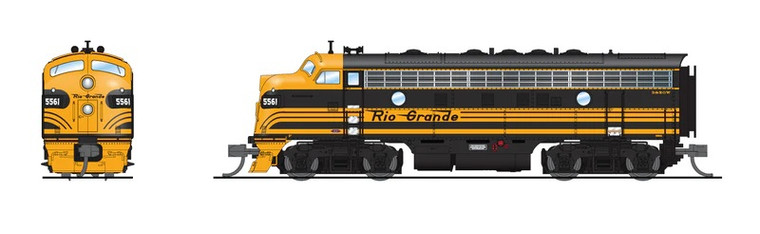 Broadway Limited - N EMD F7A no sound DRGW #5564 - 9080
