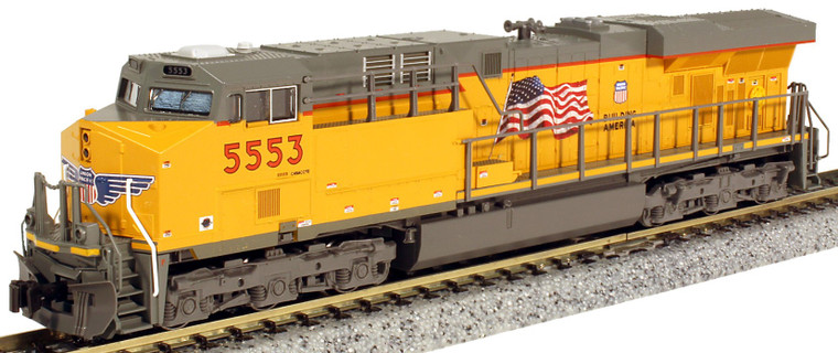 Kato - N GE ES44AC UP 5553 W/sd - 1768955S