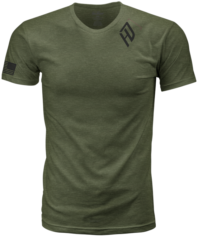 Harddrive - Harddrive Emblem Tee Olive Green/black Md - 800-0208M