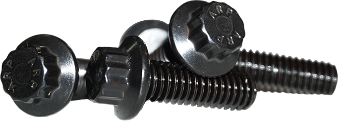 Lyndall Brakes - 12 Point Rear Rotor Bolts Black  3/8-16x1 - 108-9651