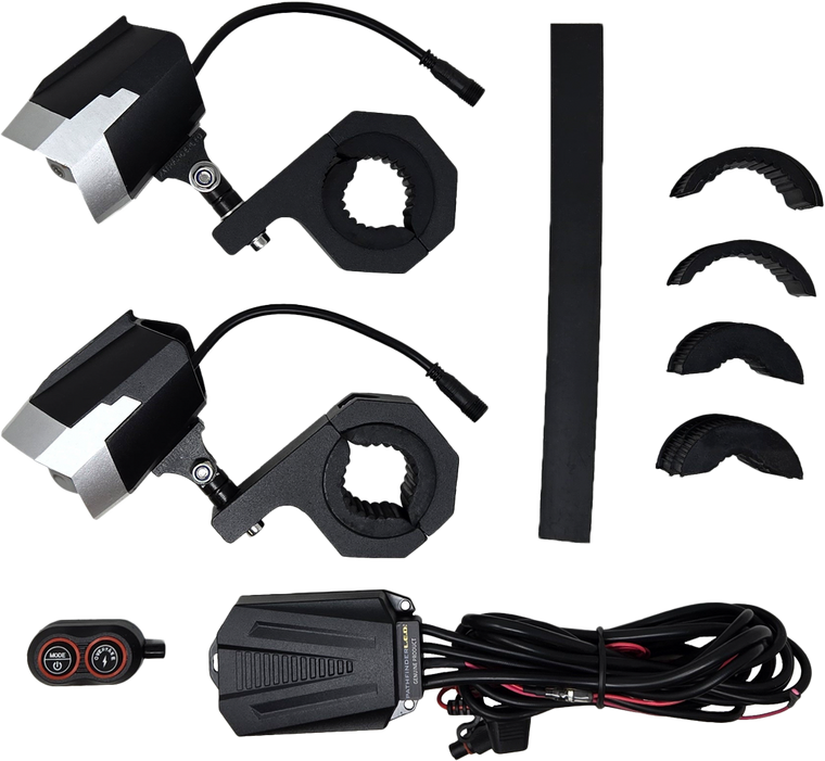 Pathfinder - Dual Switchback Led Lights Silver/blk Wireless Remote Pr - PL80WRS Pathfinder - Dual Switchback Led Lights Silver/blk Wireless Remote Pr - PL80WRS