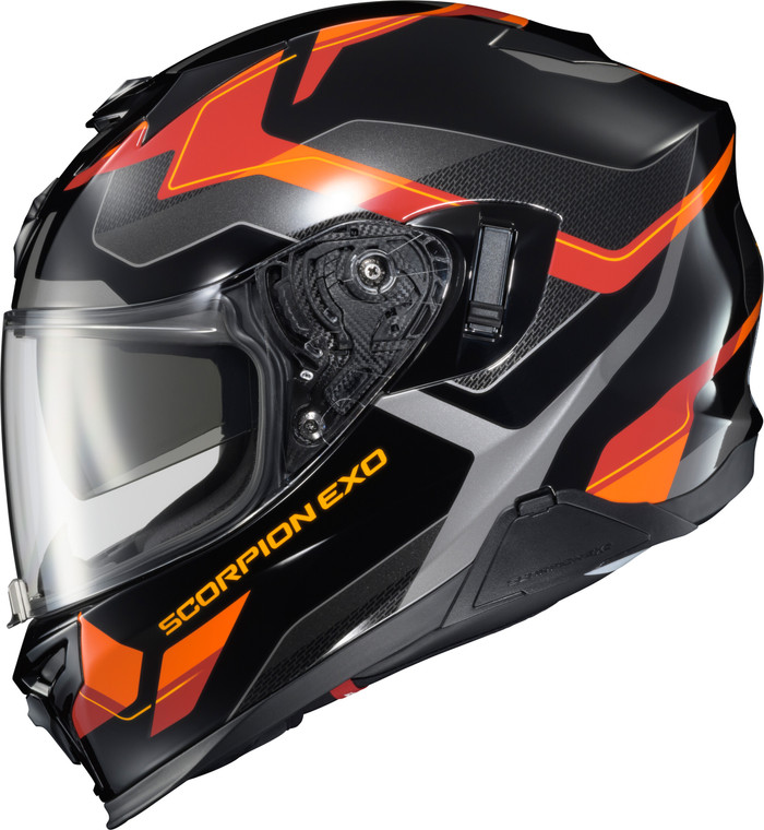 Scorpion Exo - Exo-t520 Full Face Helmet Zuse Orange Md - T52-1244