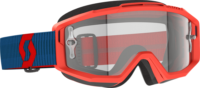 Scott - Split Otg Goggle Drk Blue/neon Rd Clear Works - 285537-7698113