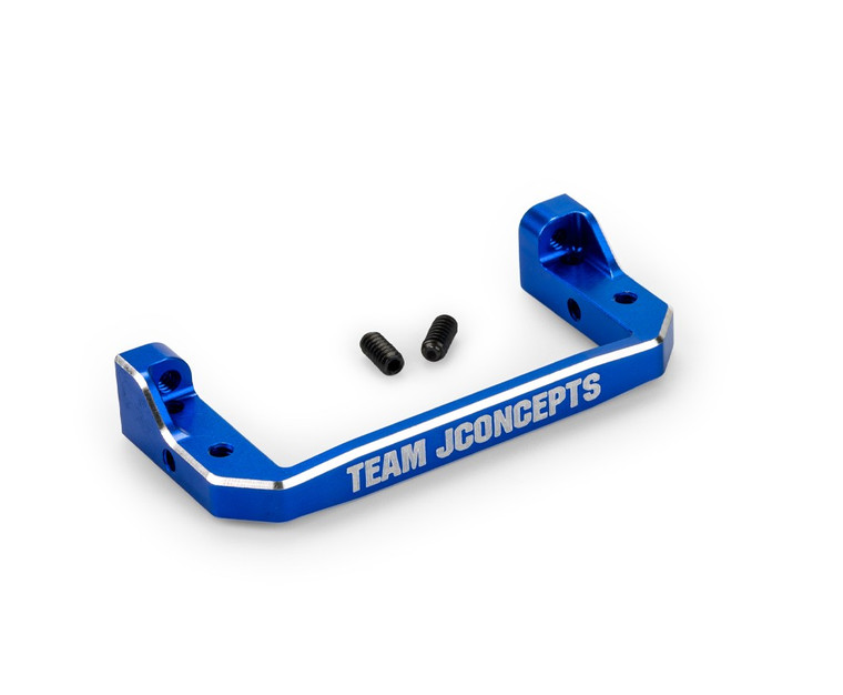 J Concepts - RC10, RC10T, RC10GT Servo Mount Bracket, Blue - 52191