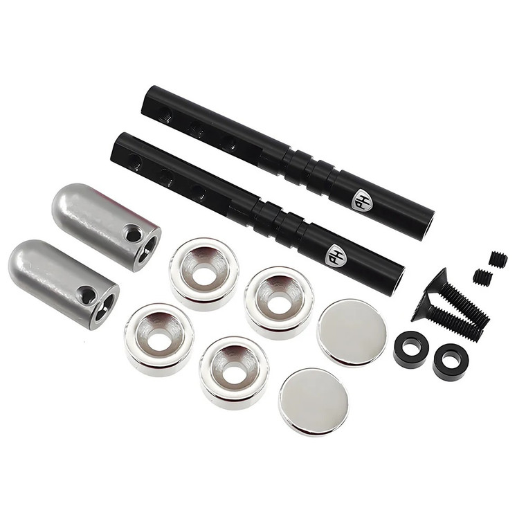 Power Hobby - Magnetic Realistic Body Mounts Black, for 1/10 Car/Crawler - 7045BLACK Power Hobby - Magnetic Realistic Body Mounts Black, for 1/10 Car/Crawler - 7045BLACK