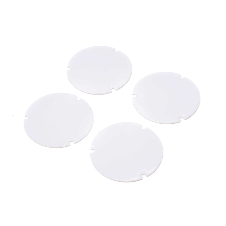 Losi - Wheel Cover Set, White: 22S Sprint - -2888