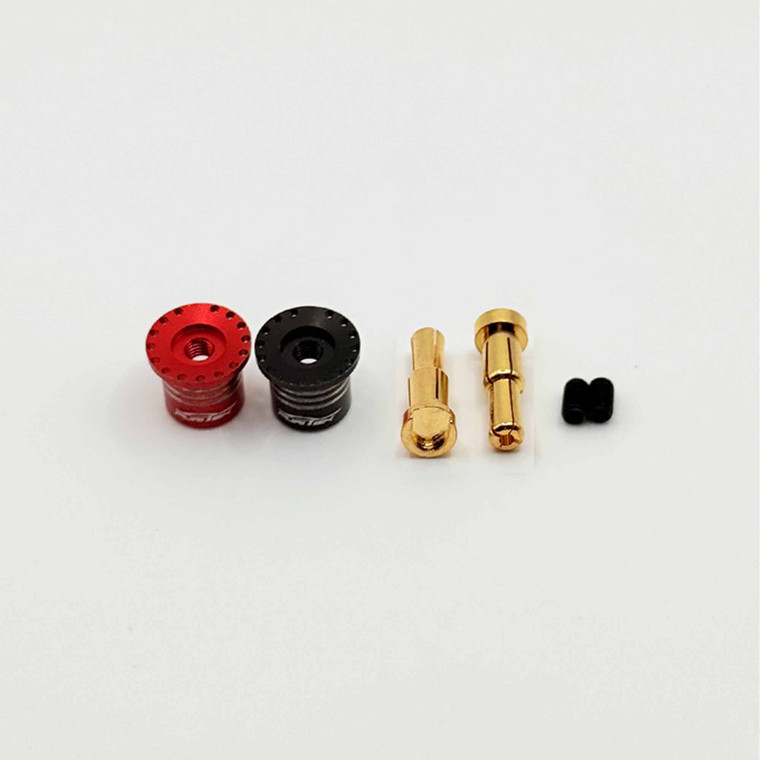 FuriTek - Furitek Heatsink Bullet Plug Grips w/4-5mm Bullets (Black/Red) - 2683