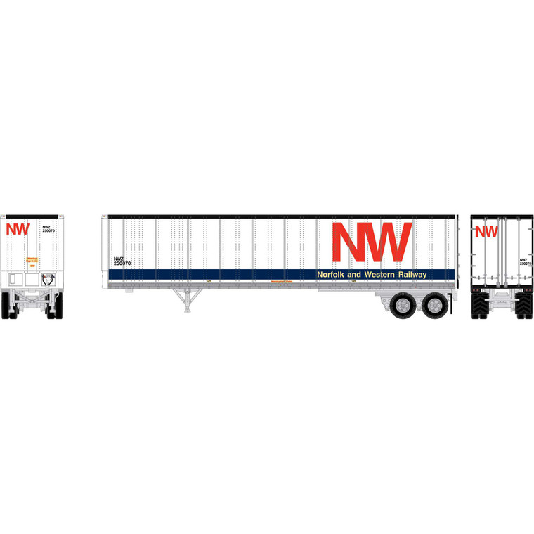 Athearn - N ATH 45' Fruehauf Z-Van Trailer Smooth Side, NWZ #250070 - -2675