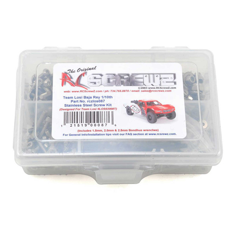 RC Screwz - SS Screw Set-LOS Baja Rey 1/10th - LOS087