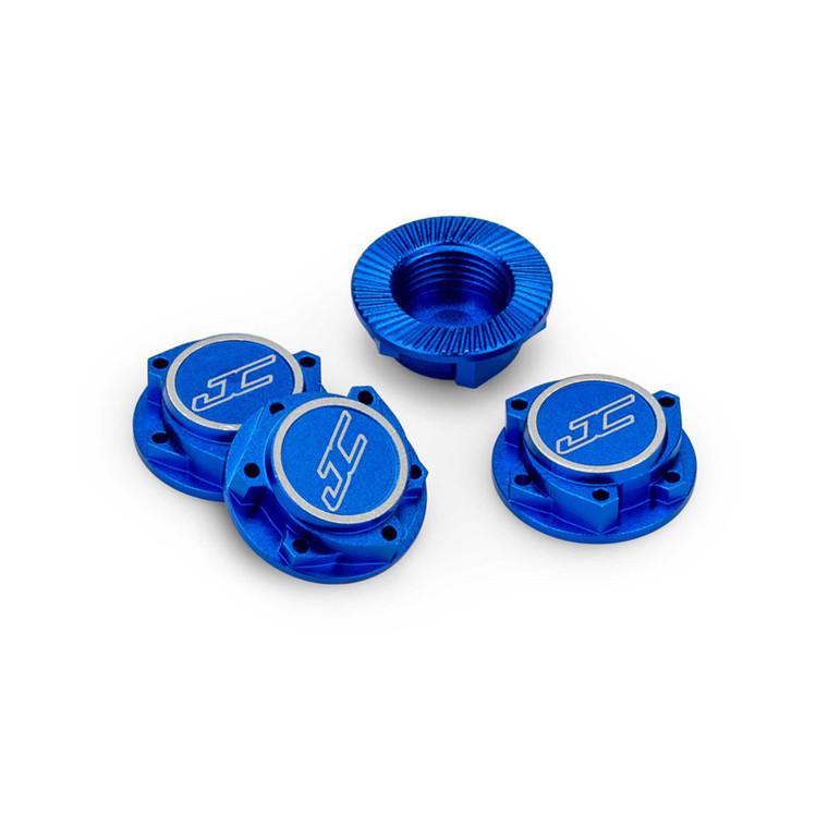 Jconcepts - 17mm Punisher "clutch" wheel nut, 4pc - blue  - 5021-1