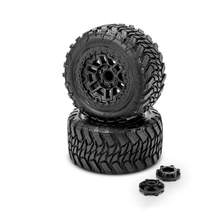 Jconcepts - Switchback - platinum compound (pre-mounted on #3456 Shuttle wheel for Traxxas Rustler / Rustler 4x4 - 4075-39812