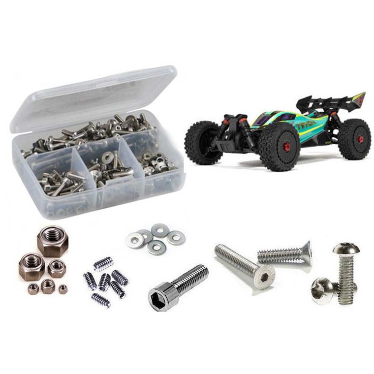 RC Screwz - Arrma Typhon 223s BLX 4wd 1/8th (#ARA4306V4) Stainless Steel Screw Kit - ARA060