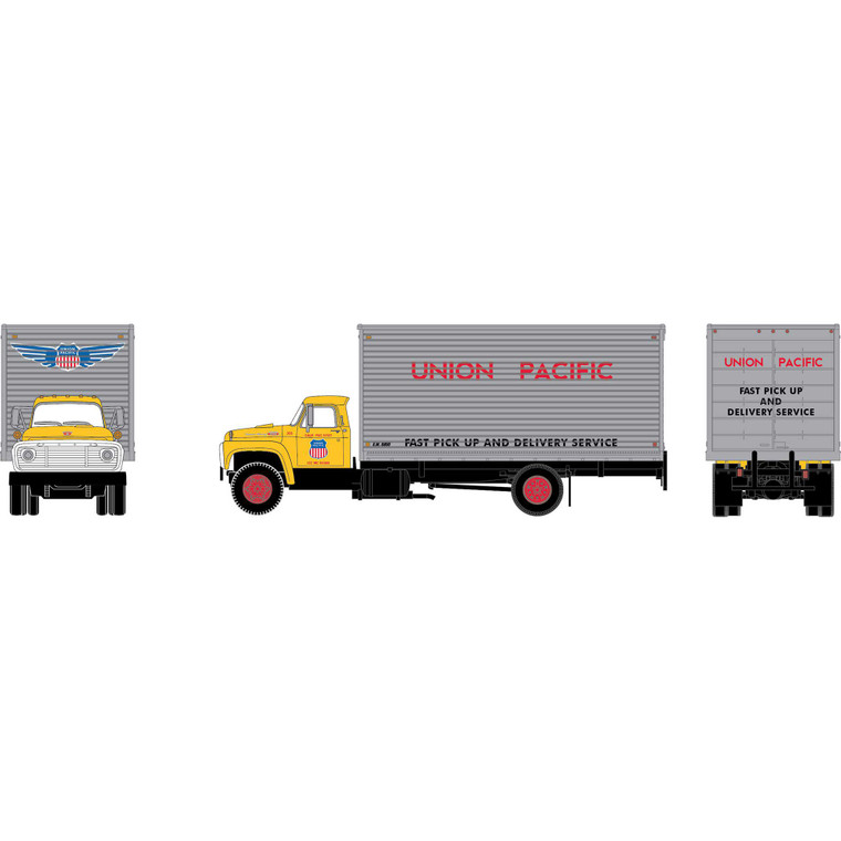 Athearn - HO ATH Ford F-850 Box Van, UP - -2889 Athearn - HO ATH Ford F-850 Box Van, UP - -2889