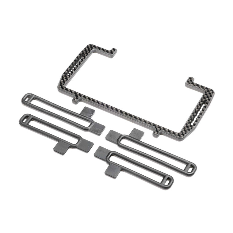 Team Losi Racing - Battery Mount Set, Carbon: 22X - -1101