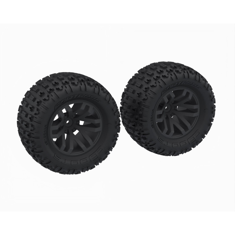 Arrma - DBOOTS 'FORTRESS MT' Tire Set Glued (Black) (2pcs) - -1608