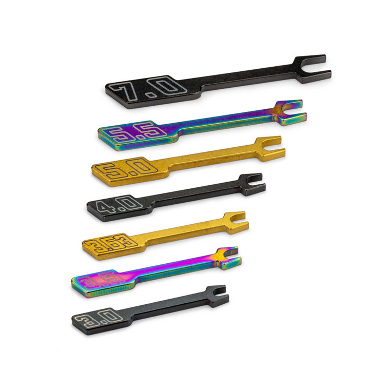 Jconcepts - open wrench set - 7pc (3.0, 3.5, 3.63, 4.0, 5.0, 5.5, 7.0) - 5027