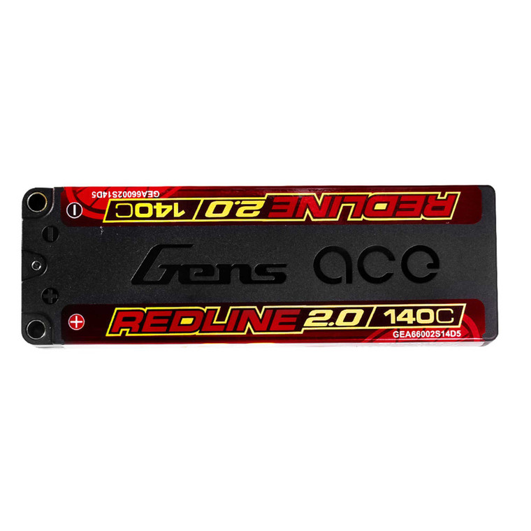 Gens - Gens ace Redline 2.0 6600mAh 2S 140C 7.6V HV hardcase Lipo Battery with 5.0mm bullet - 66002S14D5