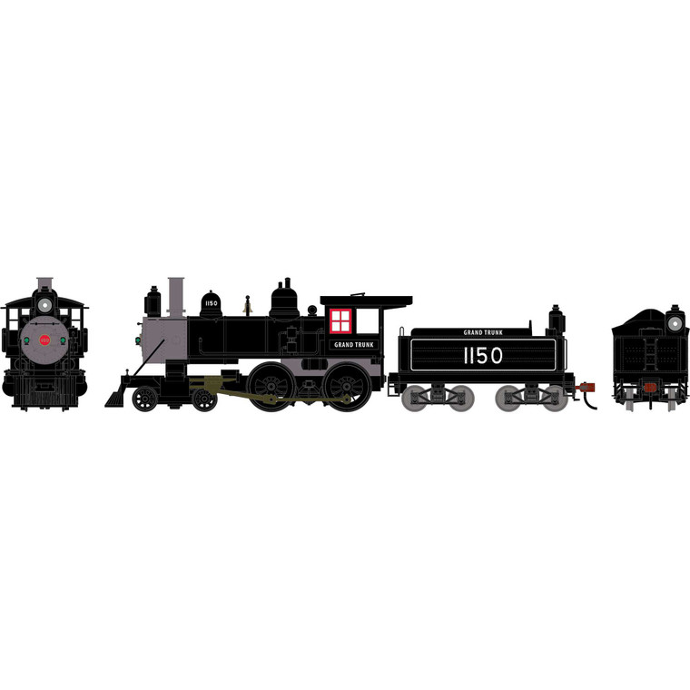 Athearn - HO ATH 4-4-0 Steam Locomotive w/DCC & Sound, GTR #1150 - -2694