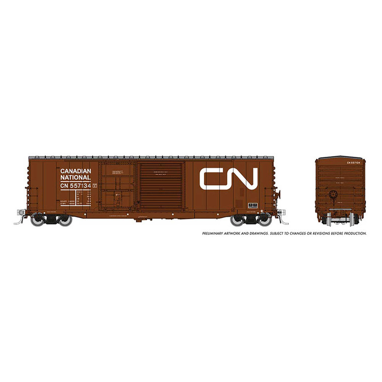 Rapido Trains - HO NSC 5304 Boxcar CN Late 80s Repaint 6Pk - 173003 Rapido Trains - HO NSC 5304 Boxcar CN Late 80s Repaint 6Pk - 173003