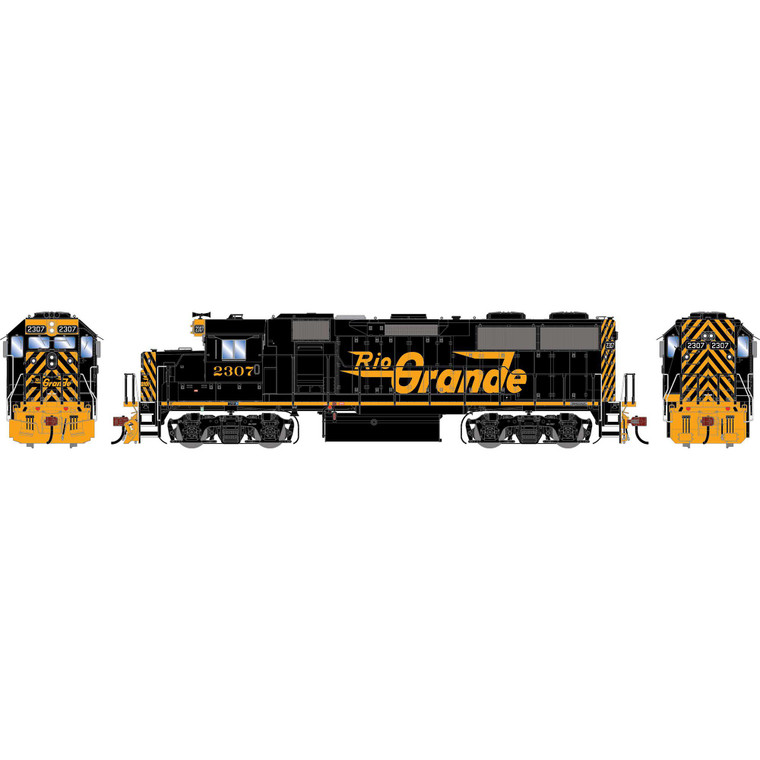Athearn - HO GEN GP39-2 PH III Locomotive w/DCC & Sound, Legendary Liveries DRGW #2307 - G-2414