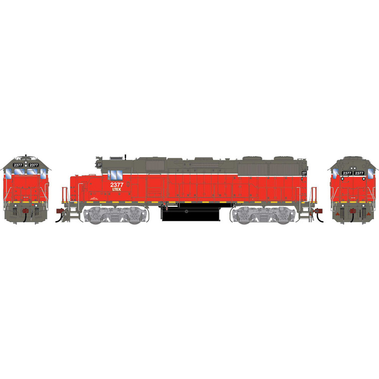 Athearn - HO GEN GP39-2 PH III Locomotive w/DCC & Sound, LTEX #2377 - G-2420