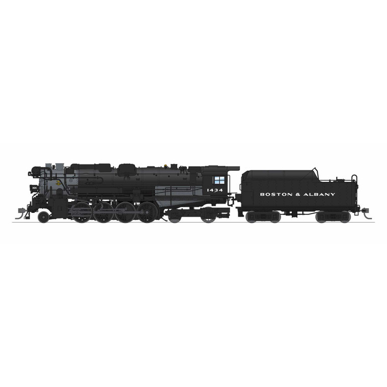 Broadway Limited Imports - HO A1b Early 1940's Appearance, 4-axle Tender, Block Lettering, No-Sound / DCC-Ready, Boston & Albany #1434 - 9609 Broadway Limited Imports - HO A1b Early 1940's Appearance, 4-axle Tender, Block Lettering, No-Sound / DCC-Ready, Boston & Albany #1434 - 9609