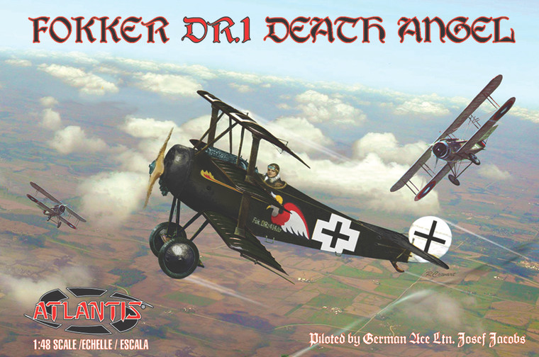 Atlantis Models - Fokker DR1 Death Angel w/card 1:48 - 103