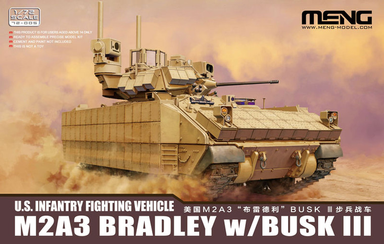 Meng Models - M2A3 Bradley w/Busk III 1:72 - 72005