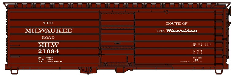 Accurail - HO 40'Ribside SD Steel BC Hiawatha 1 Car - 39911