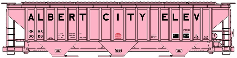 Accurail - HO Pink CV Hopper Albert City Elevator - 81821