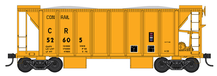 Bowser - N 2-Bay Ballast Car Conrail 52651 - 38302