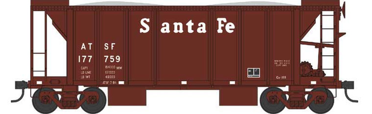 Bowser - N 2-Bay Ballast Car ATSF 177770 - 38332