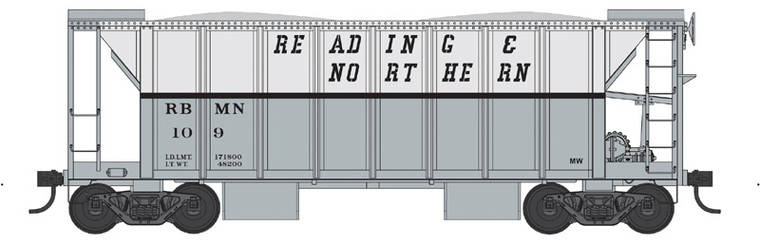 Bowser - N 2-Bay Ballast Car R&N 114 - 38330