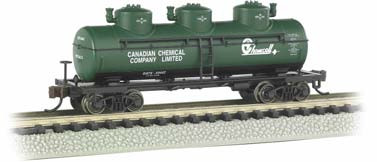 Bachmann - N 3-Dome Tank Car Chemcell - 17152