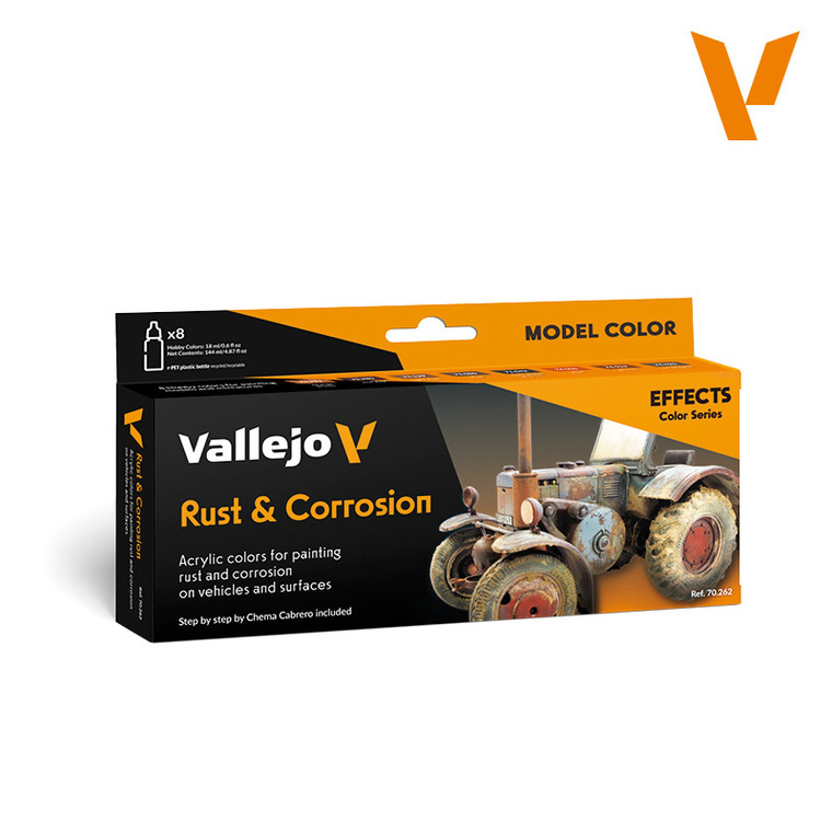 Vallejo Acrylic Paints - Rust & Corrosion Model Color Set 8pc - 70262