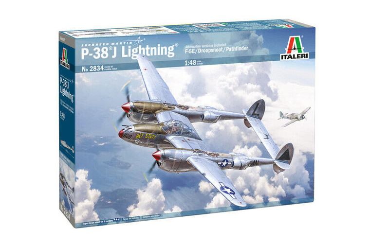 Italeri Model Kits - P-38J ETO 1:48 - 2834