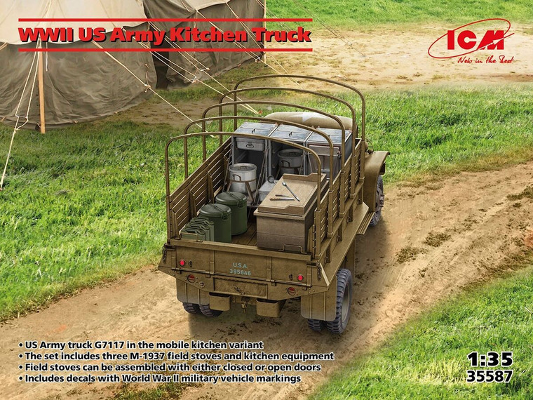 ICM Models - WW2 US Army GMC Kitchen Truck 1:35 - 35587