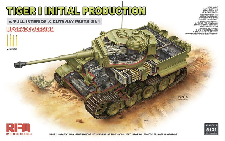 Ryefield Models - Tiger I Initial Prod 1943 UPDATED 1:35 - 5131