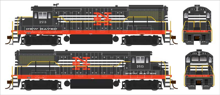 Bowser - HO U25b New Haven PH IV 2513 w/dcc - 25151