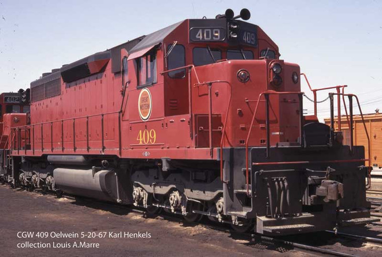 Bowser - HO EMD SD40 CGW#404(as built)DCC/Sound - 25647