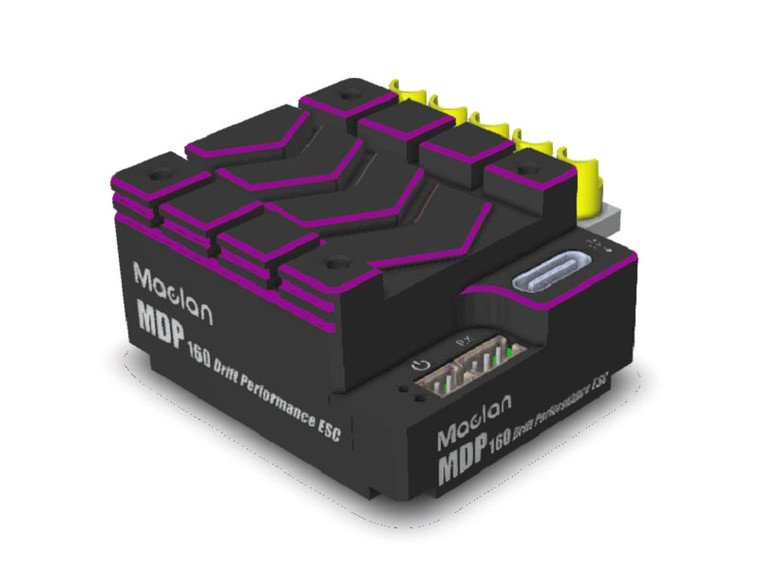 Maclan Racing - MDP 160 Drift Performance ESC, (Black/Purple) - MCL2019