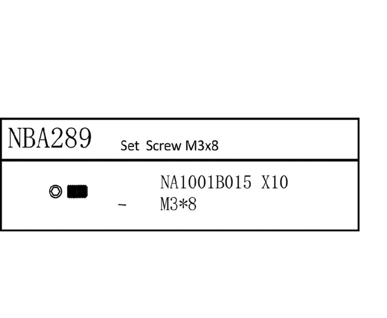 Louise RC - Set Screw M3x8, for LDX Drift, LRX Rally, LTX Touring, LMX - NBA289
