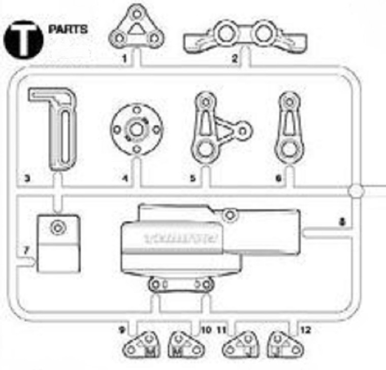 Tamiya - RC T Parts: 58707 - 9225232
