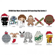 Monogram - 3D Foam Collectible Bag Clips - Star Wars - Seasonal Christmas (2024) - S02 - 24pc Blind Bag Display - 24 Pack