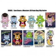 Monogram - 3D Foam Collectible Bag Clips - Universal Monsters x Care Bears - S01 - 24pc Blind Bag Display - 24 Pack