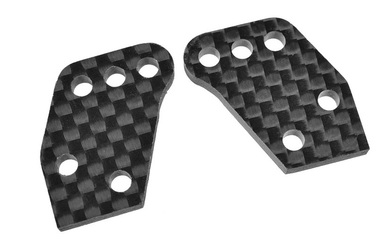 Corally - Hub Camber Plates, Rear, Carbon 3mm, 2pcs - 00180-1090