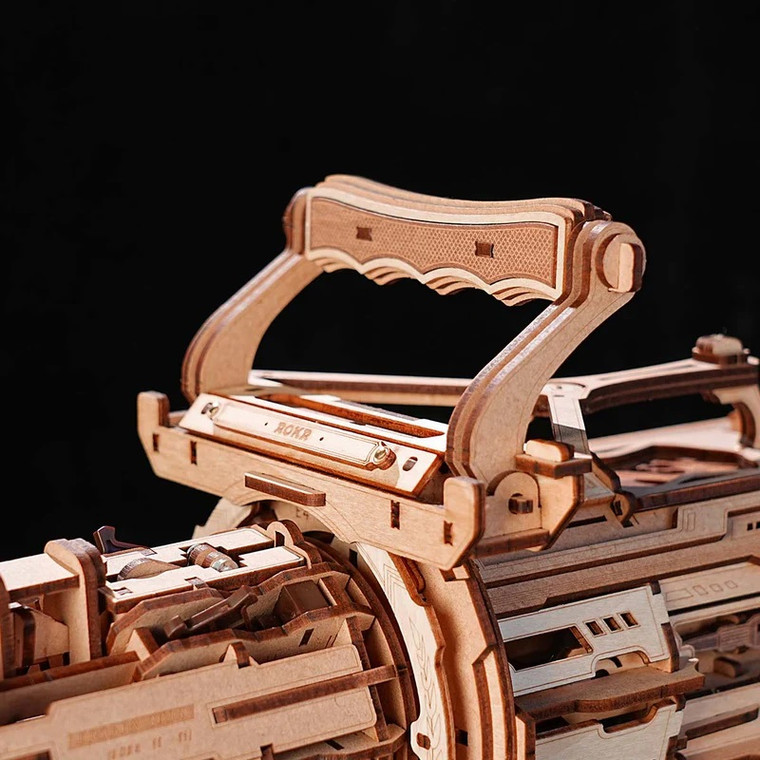 Robotime - Rotating Barrel Machine Gun Toy 3D Wooden Puzzle - LQA01