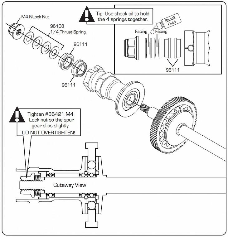Exotek Racing - F1Ultra R5 Ball Diff Internals 96108, 96111, 96113 - R4511