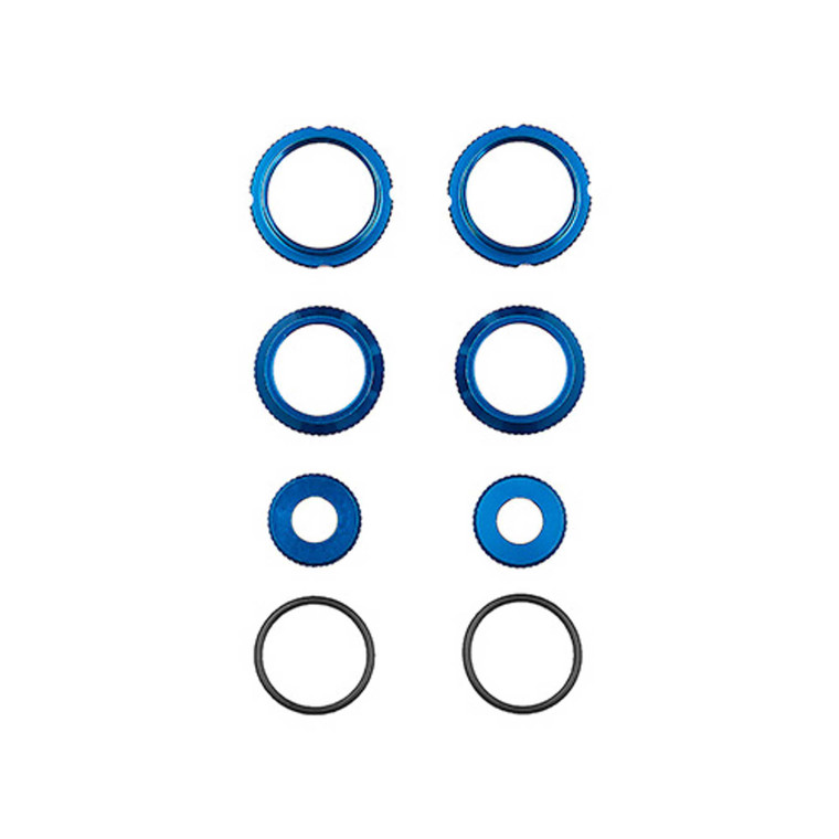 Team Associated - DC10 Shock Collars, Bottom Caps, and Cap Retainers - 72227